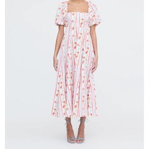 Hill House Matilda Dress Pomegranate Stripe